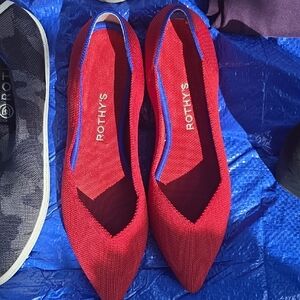 Rothy's Vibrant Red Flats
